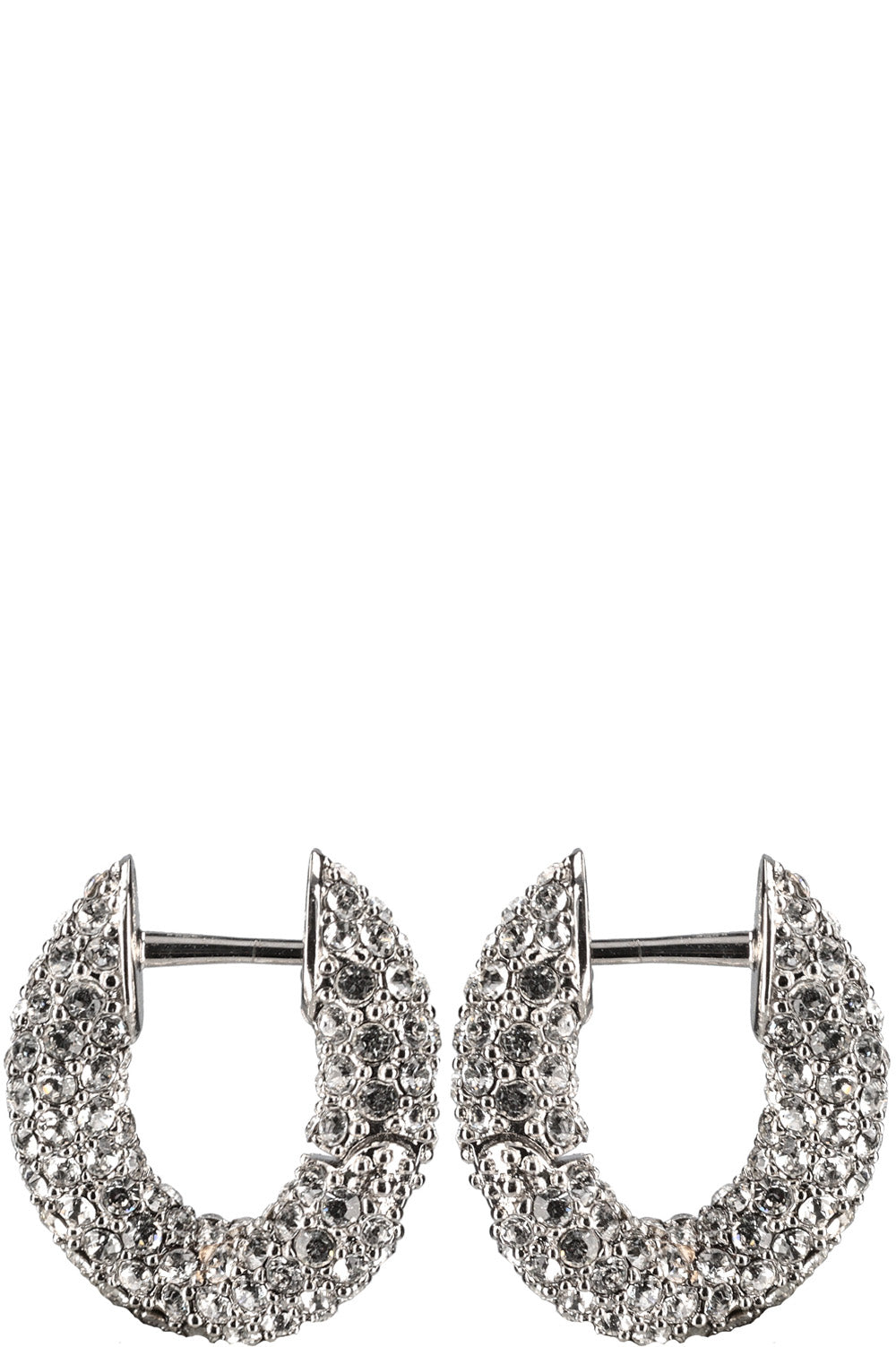 BALENCIAGA Crystal Embellished Loop Earrings