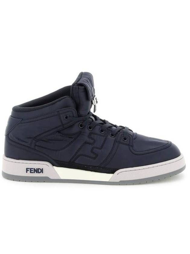 Fendi Match High Top Sneakers Blue