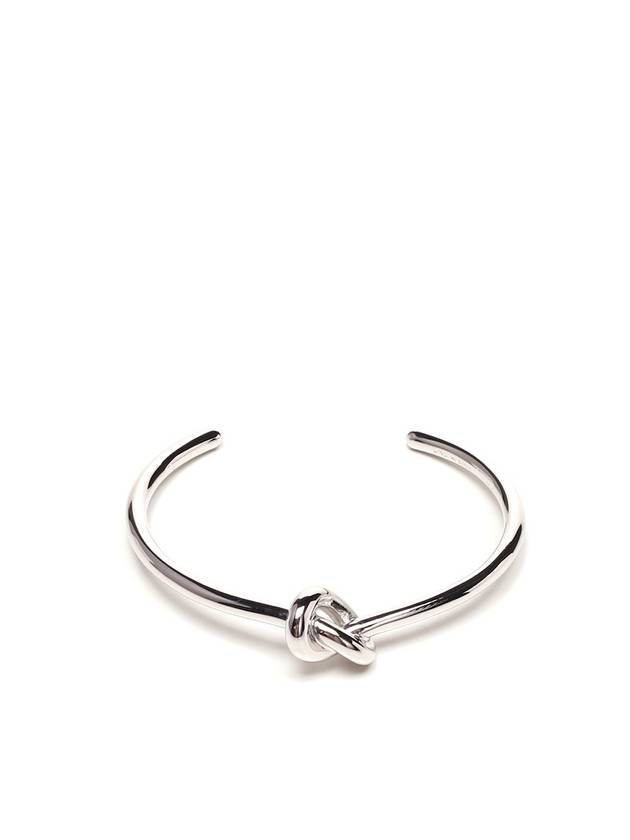 CELINE Knot Extra Thin Brass Bracelet Silver