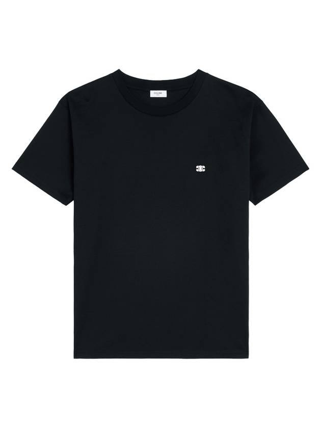 CELINE Triomphe Loose Logo Short Sleeve T-Shirt Black