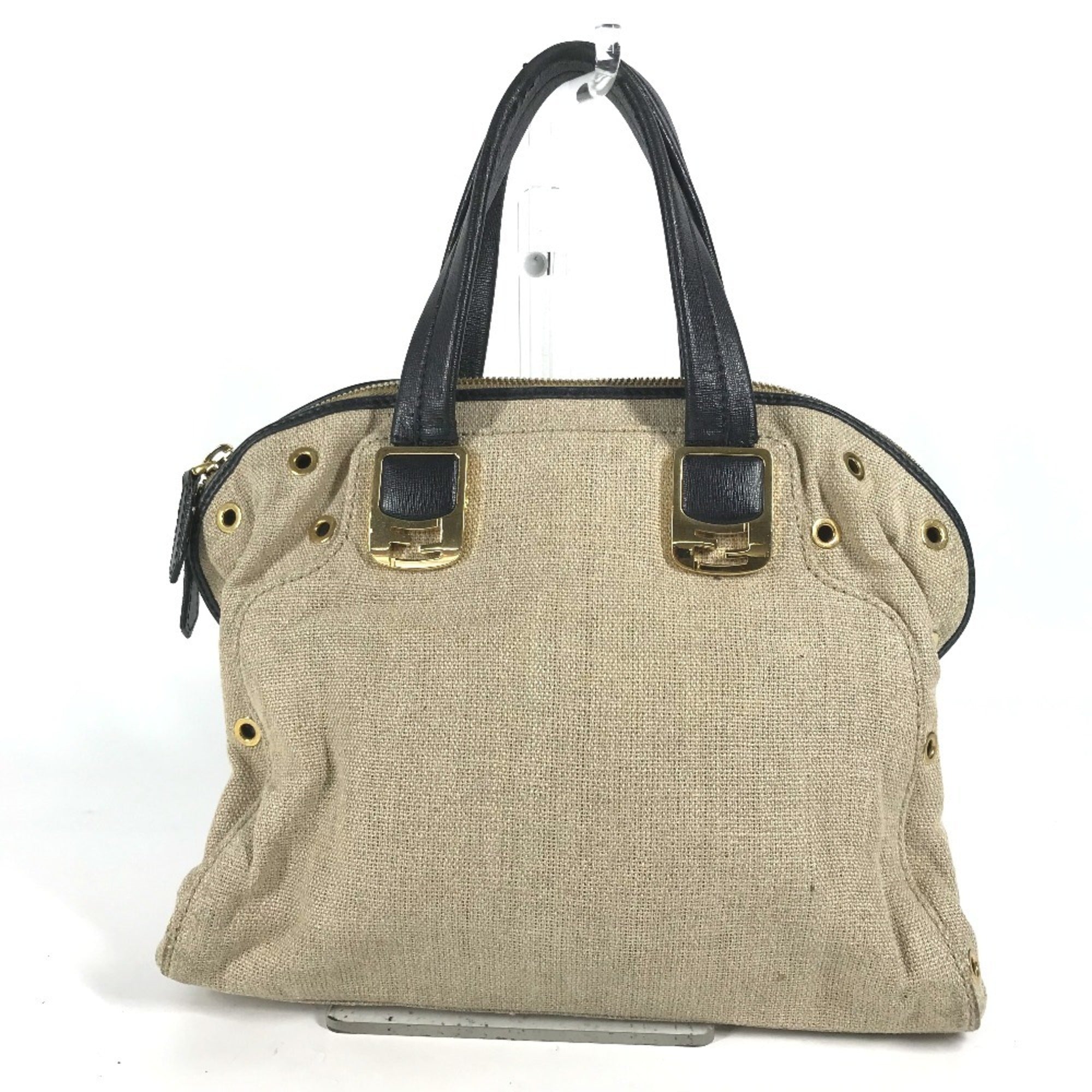 Fendi Hemp Leather Handbag Shoulder Bag Tote Bag ()