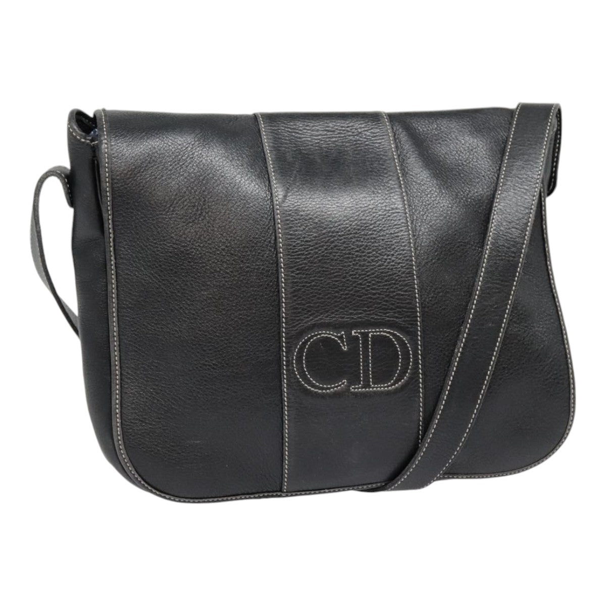Dior Cd Leather Shoulder Bag (Pre-Owned)