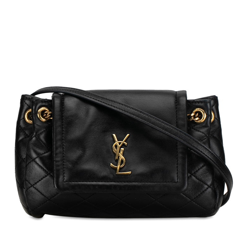 Saint Laurent Mini rita YSL Logo Chain Shoulder Bag 672738 Black Saint Laurent