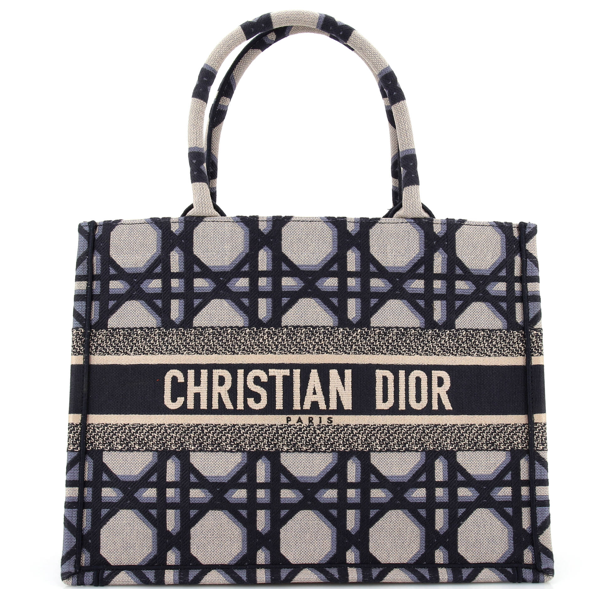 Dior Book Tote Macrocannage Canvas Medium