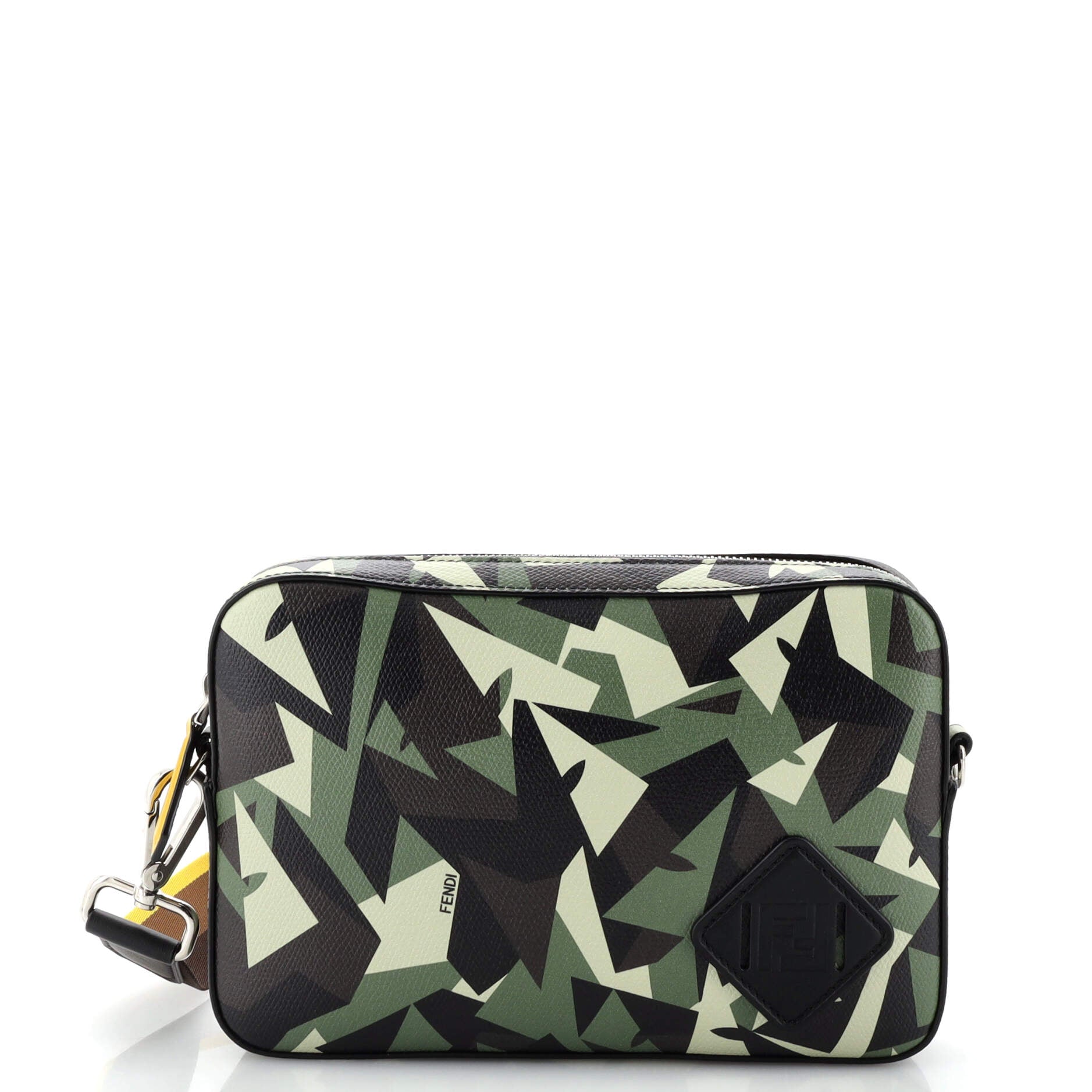 FENDI Camera Case Bag Printed Coated Canvas Medium