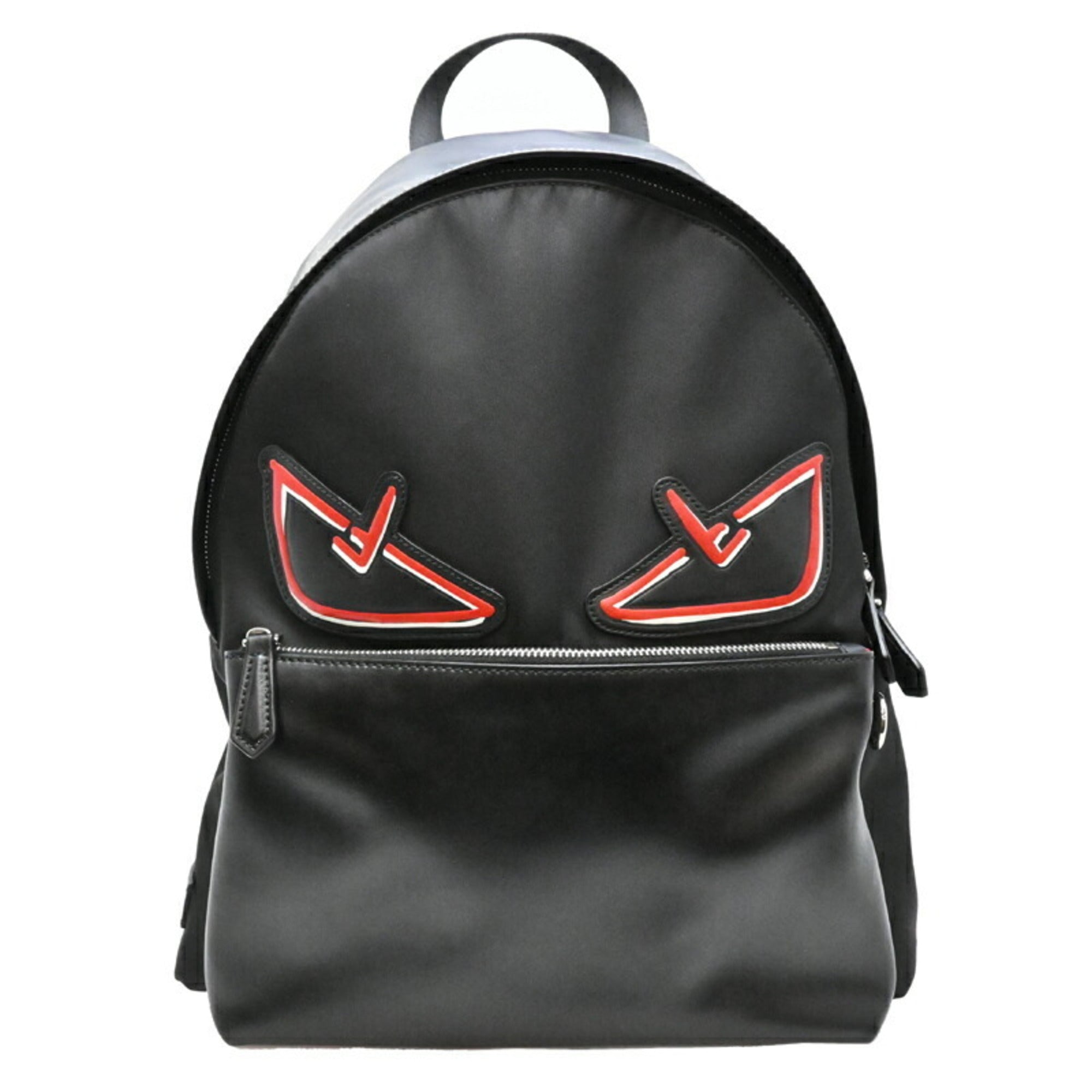 Fendi Nylon Leather Backpack ()