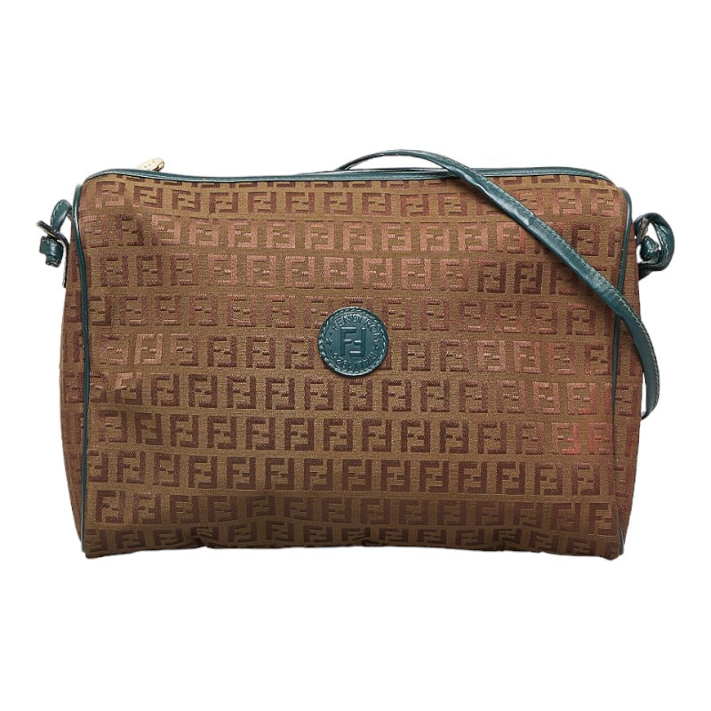 Fendi Zucchino Canvas Shoulder Bag - '10s