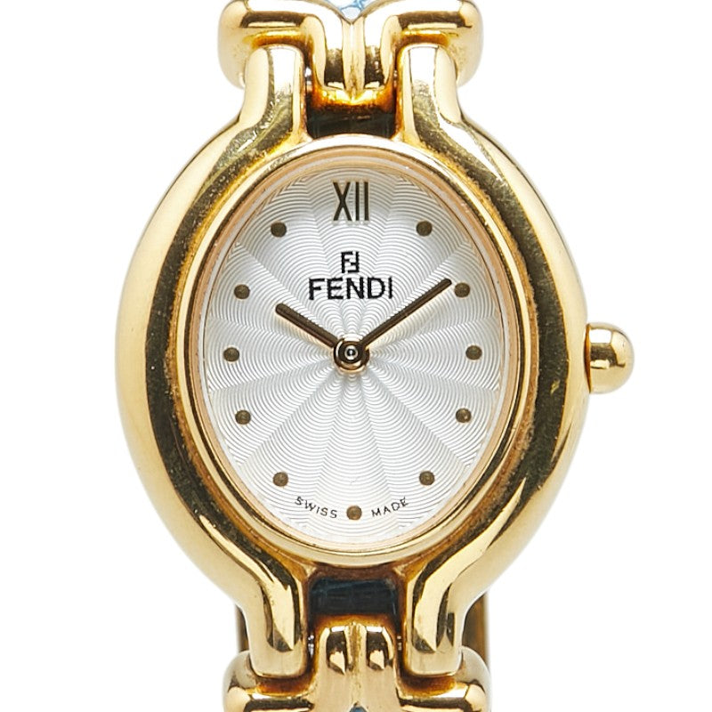 Fendi Chameleon Watch 640L Quartz Stainless Steel Leather
