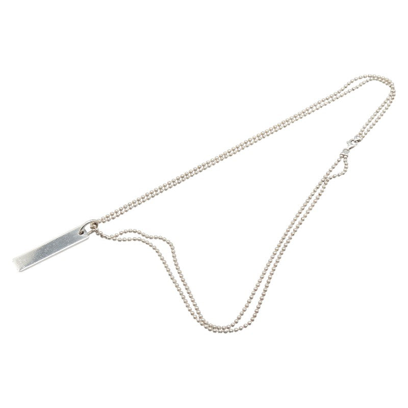 Gucci Logo Plate SV925 Necklace