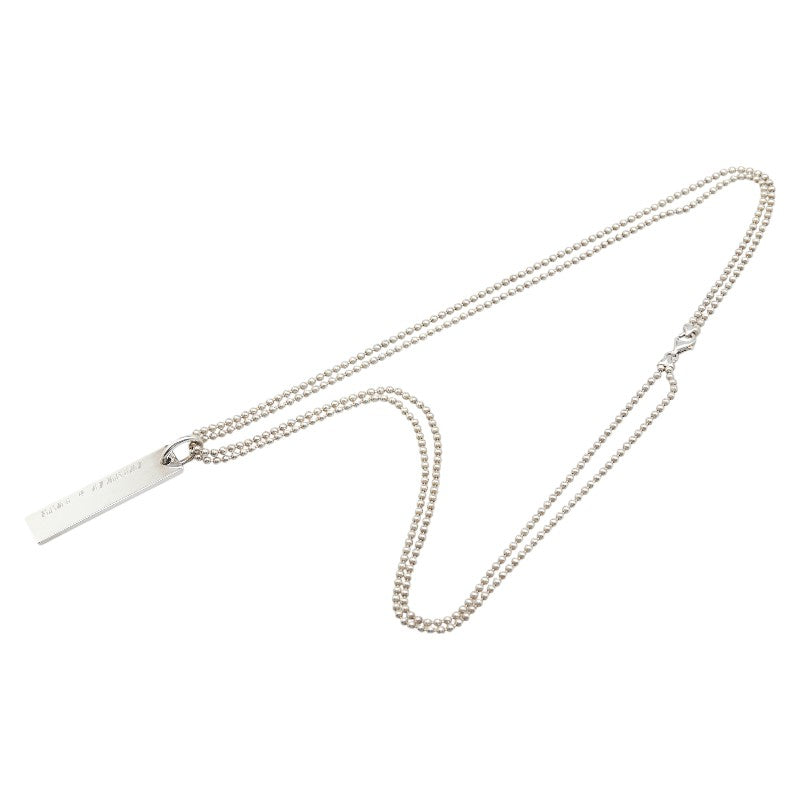 Gucci Logo Plate SV925 Necklace