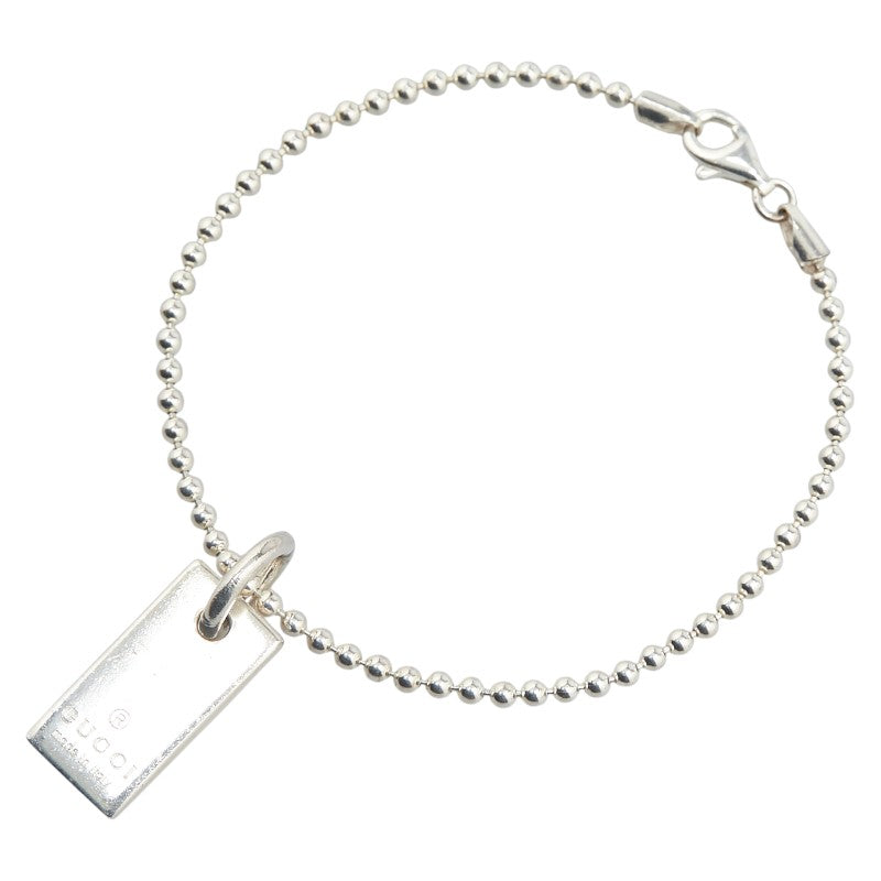 Gucci Ball Chain Plate SV925 Bracelet