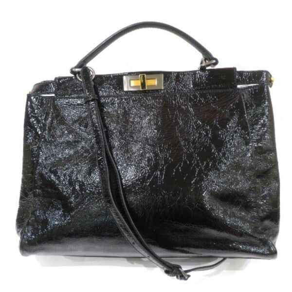 Fendi Peekaboo Patent Leather Handbag