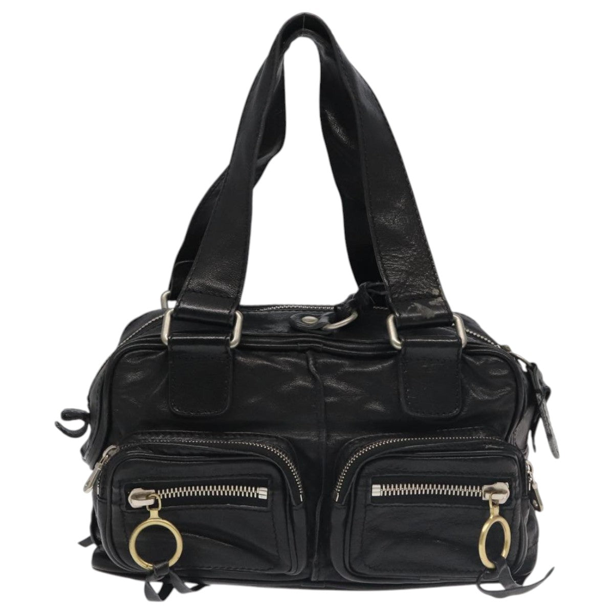 Chloe Betty Hand Bag Leather Black 104669