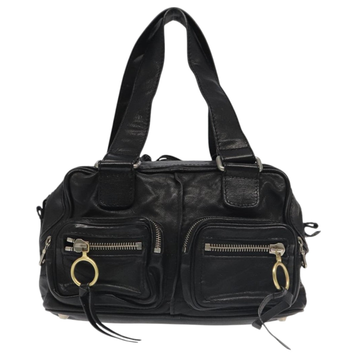 Chloe Betty Hand Bag Leather Black 104669