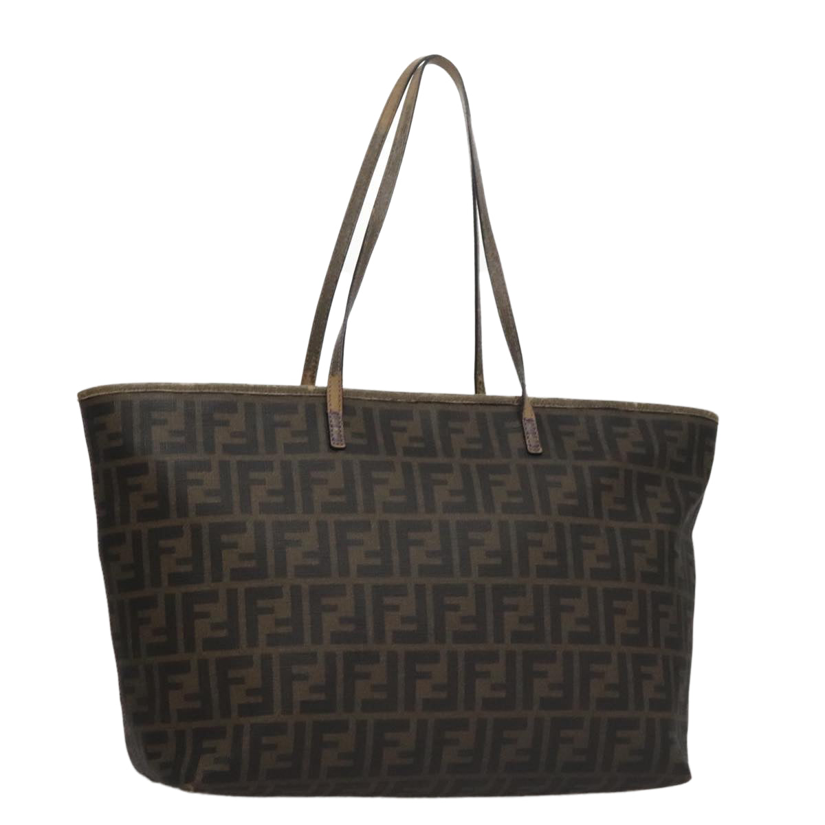 FENDI Zucca Canvas Tote Bag Brown Black109418