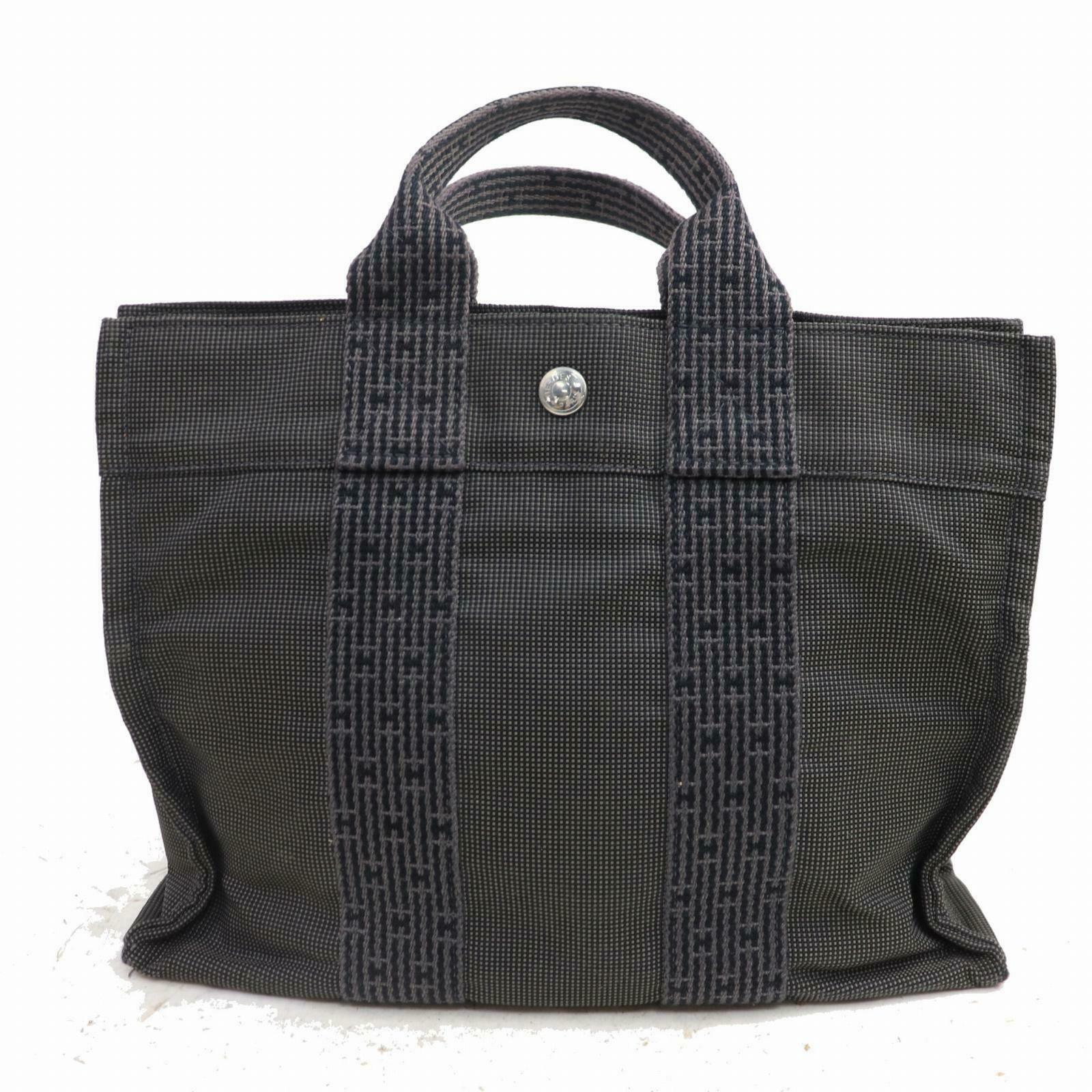 Indistinguishable Hermes Tote Bag Her Line Gray Canvas (SHC1-14581)