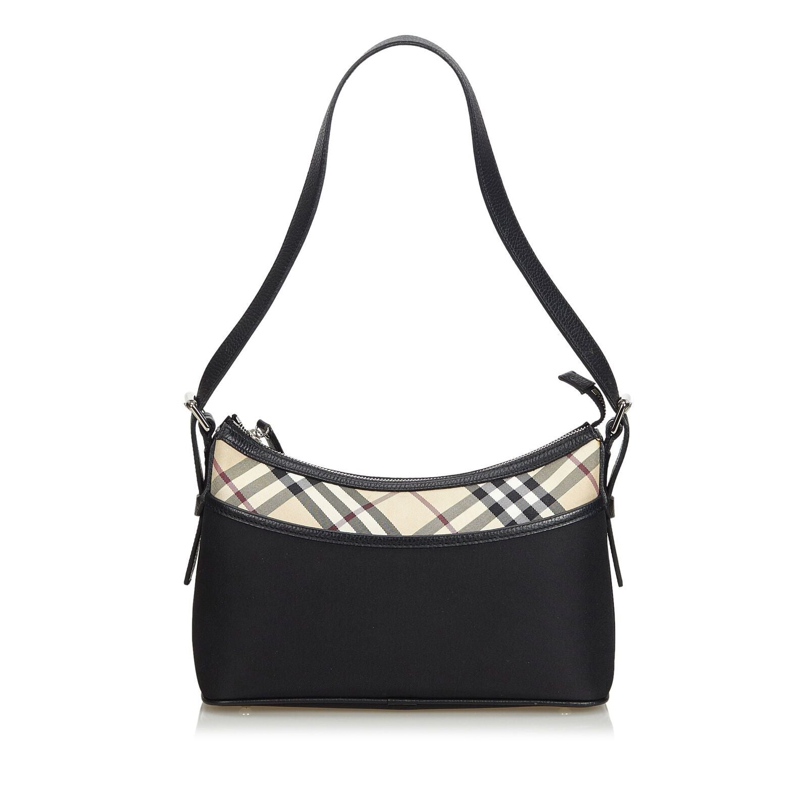 Pre-Loved Burberry Black Nylon Fabric Shoulder Bag United Kingdom