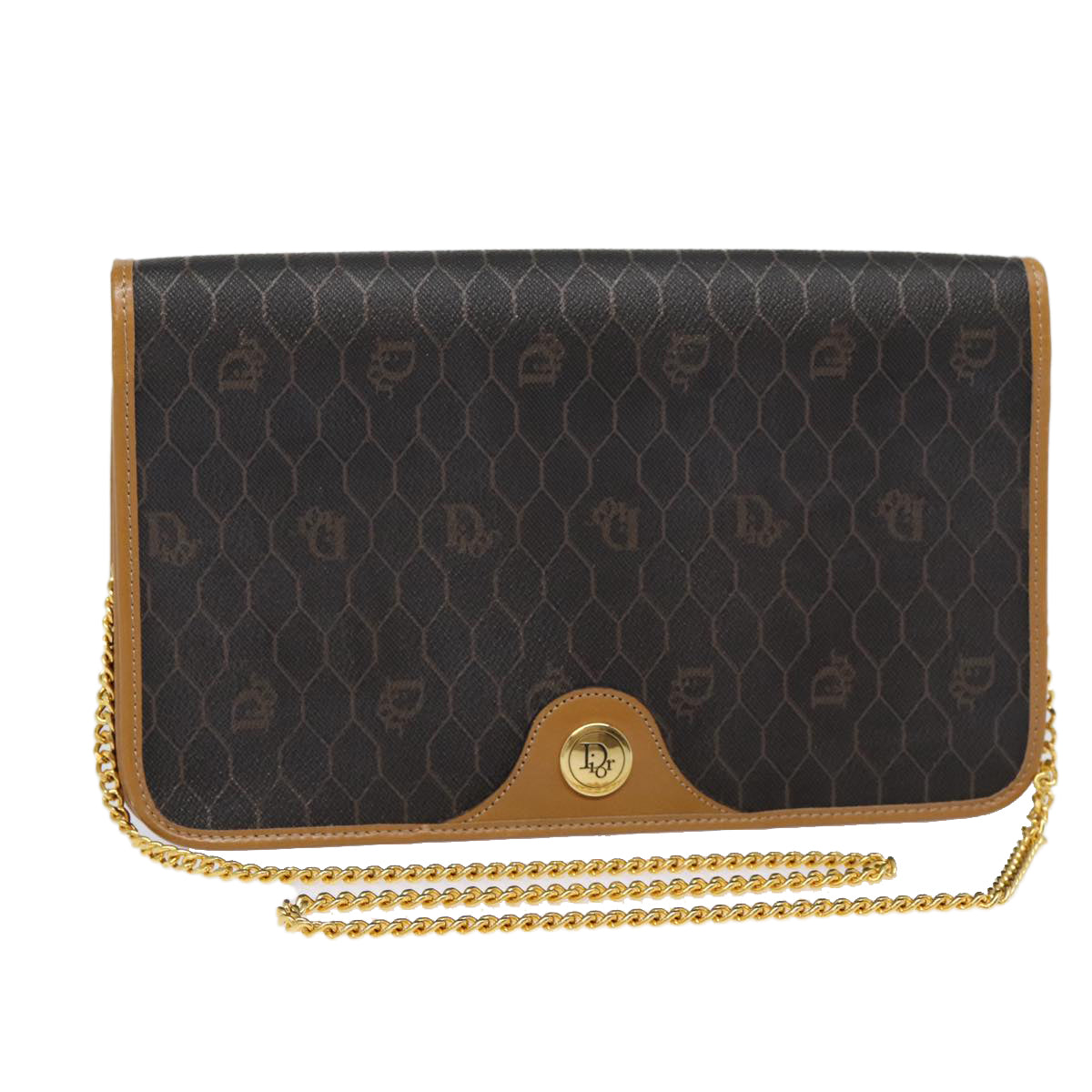 Dior Honeycomb Canvas Shoulder Bag (Pre-Owned)