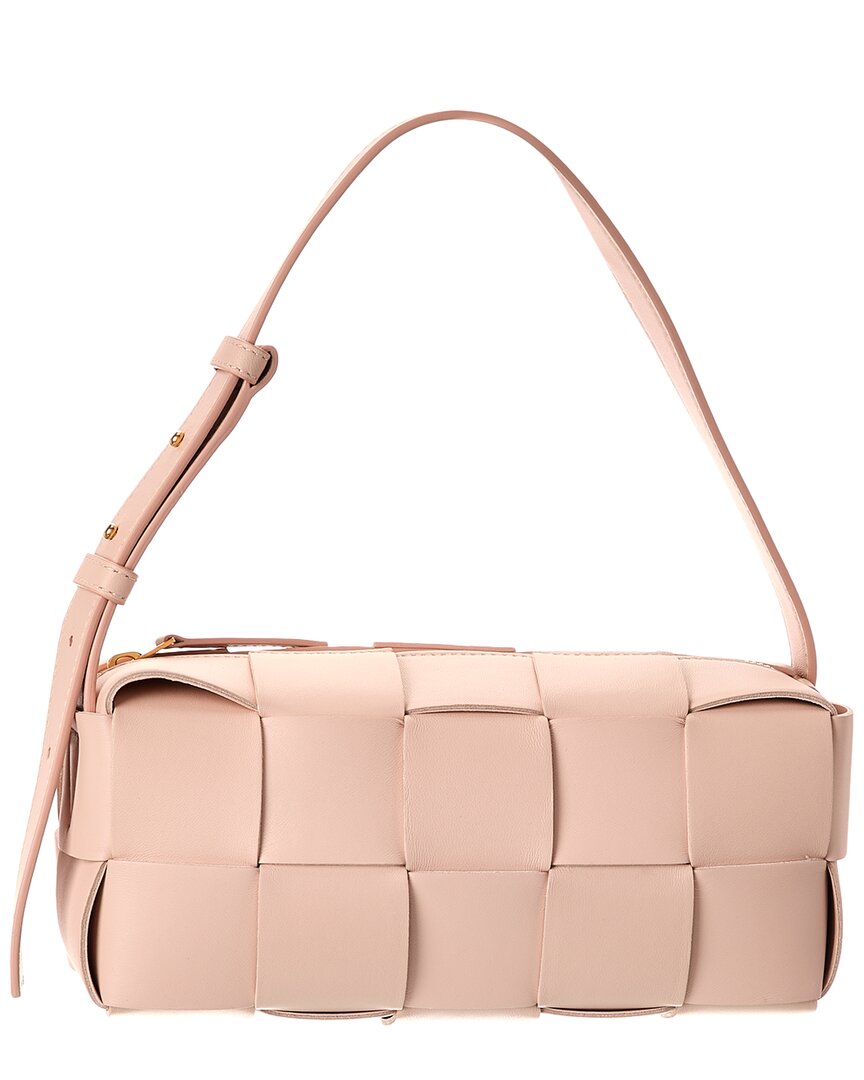 Bottega Veneta Brick Cassette Small Maxi Intrecciato Leather Shoulder Bag
