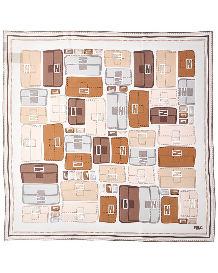Fendi Baguette Foulard Silk Scarf