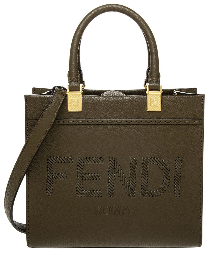 Fendi Sunshine Small Leather Tote