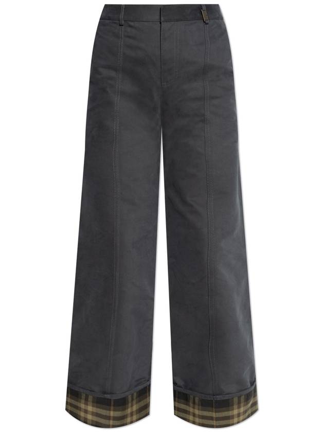 Burberry Burberry Wide-leg Trousers, Women's, Grey