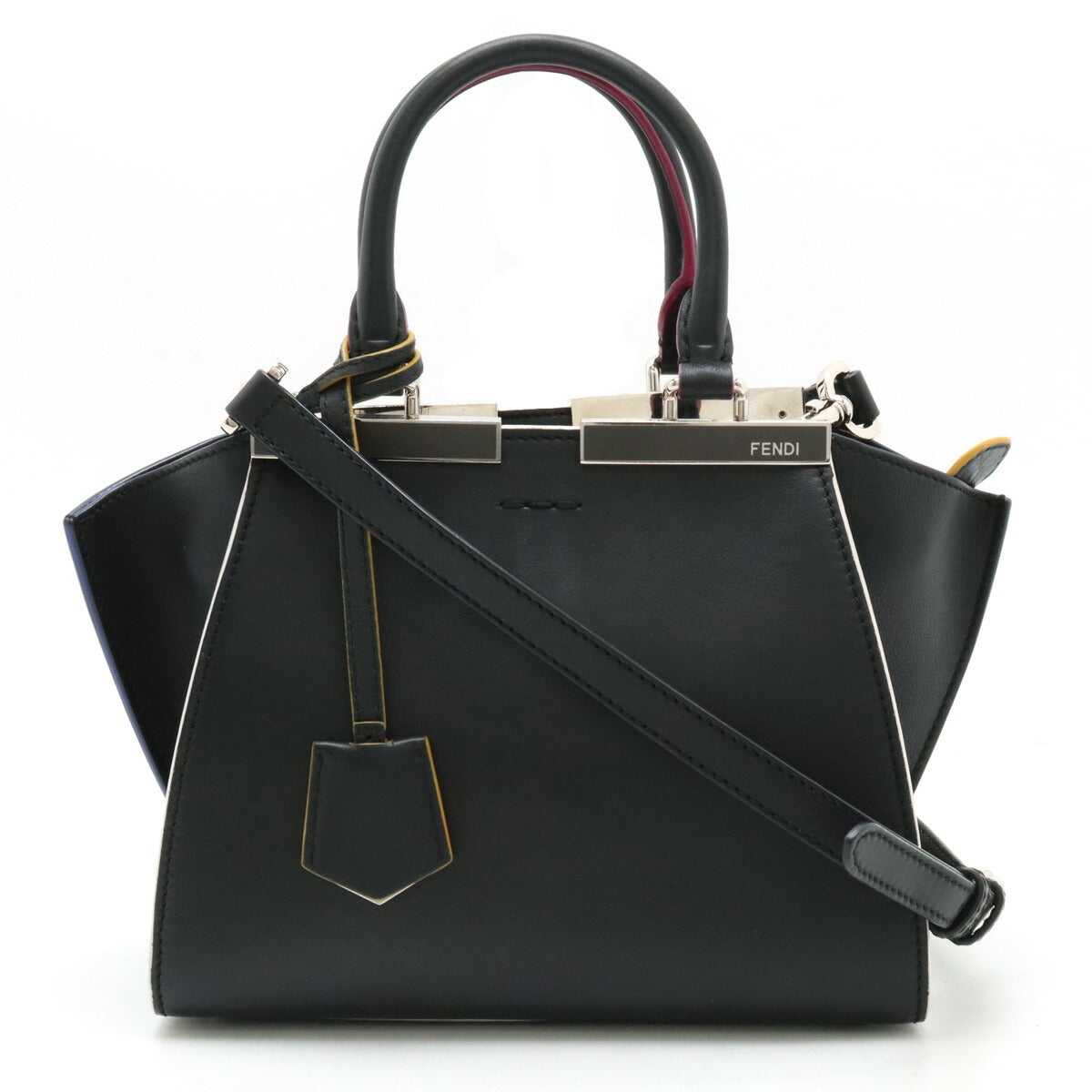 Fendi Leather Petit 2WAY Handbag 8BH333