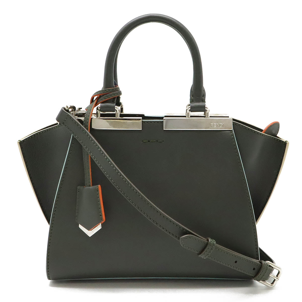 Fendi Leather Petit 2WAY Handbag 8BH333