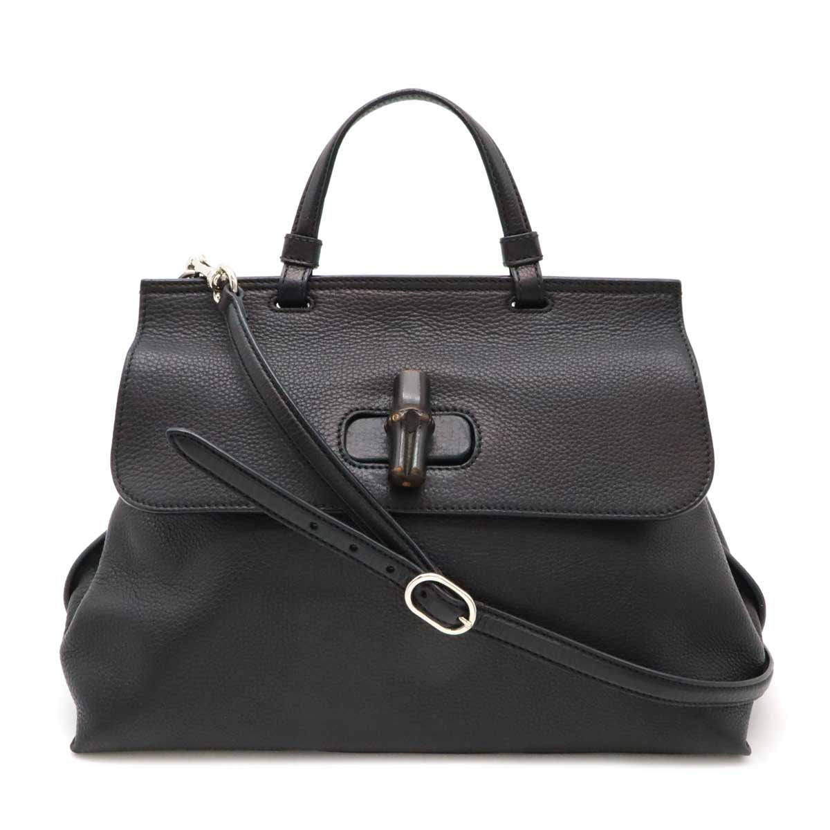 Gucci Leather Bamboo Daily 2way Bag 392013