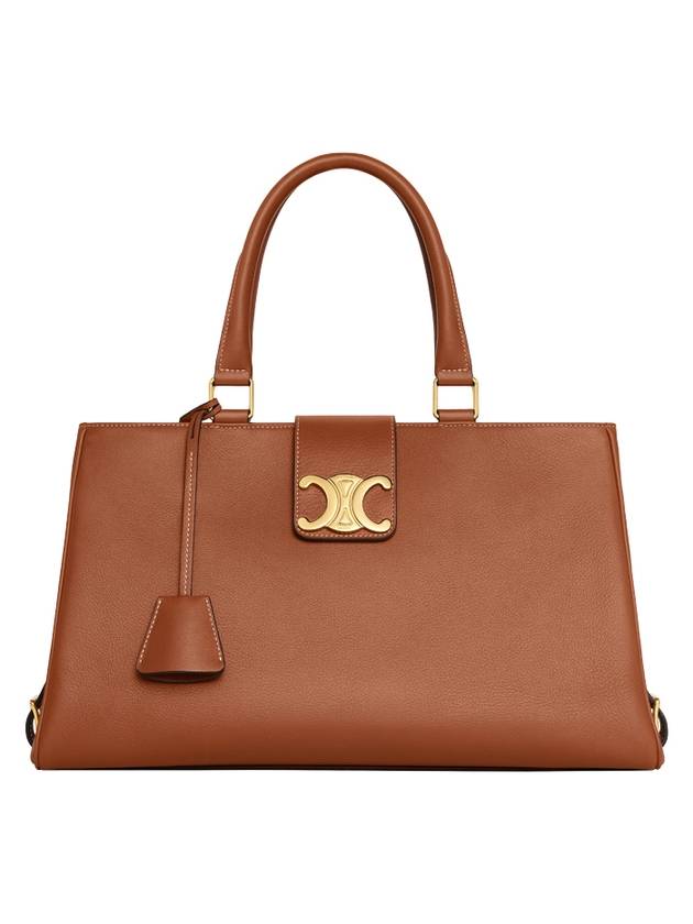 CELINE Appoline Medium Supple Calfskin Tote Bag Tan