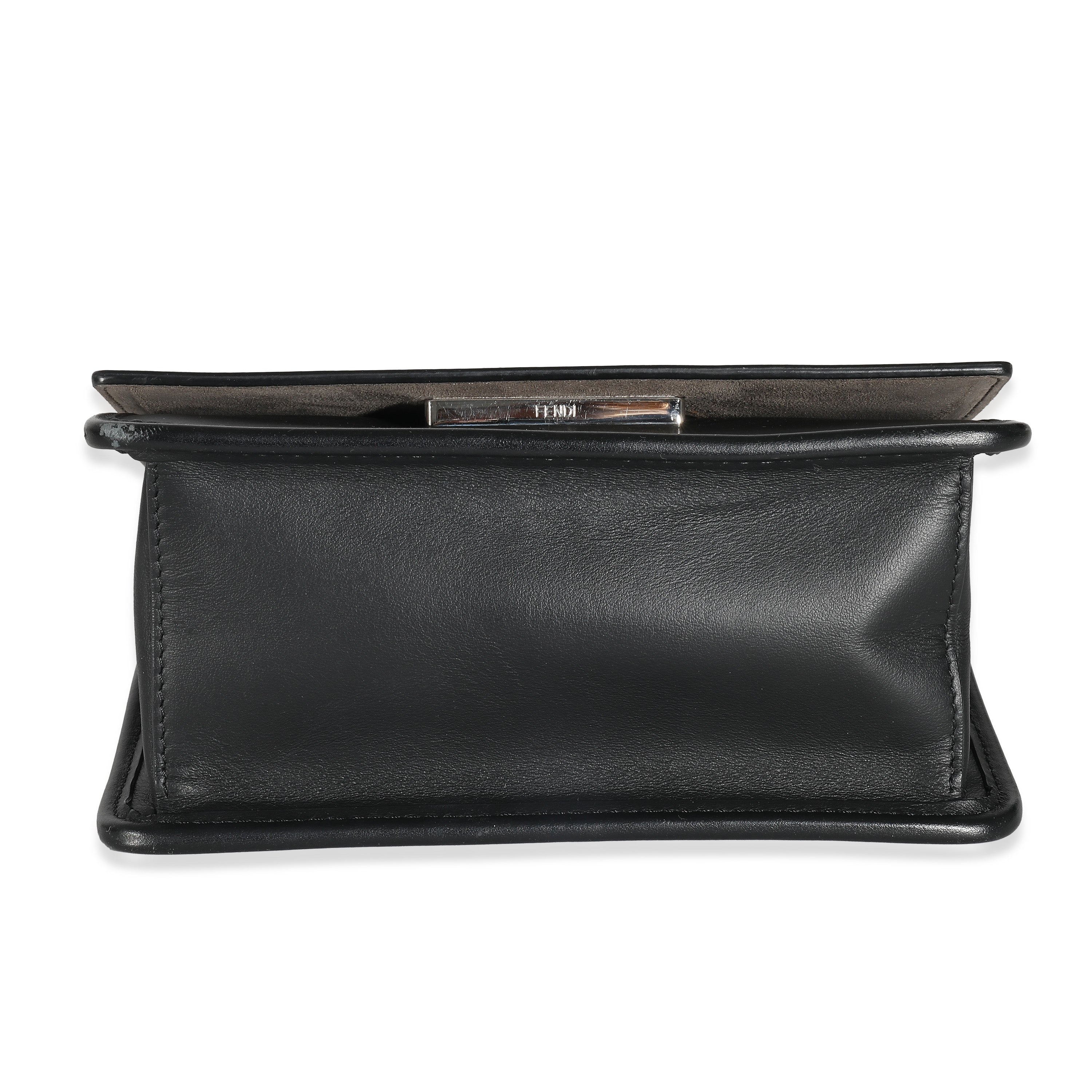 FENDI - Black Vitello Century Opaco F is Fendi Kan I Bag