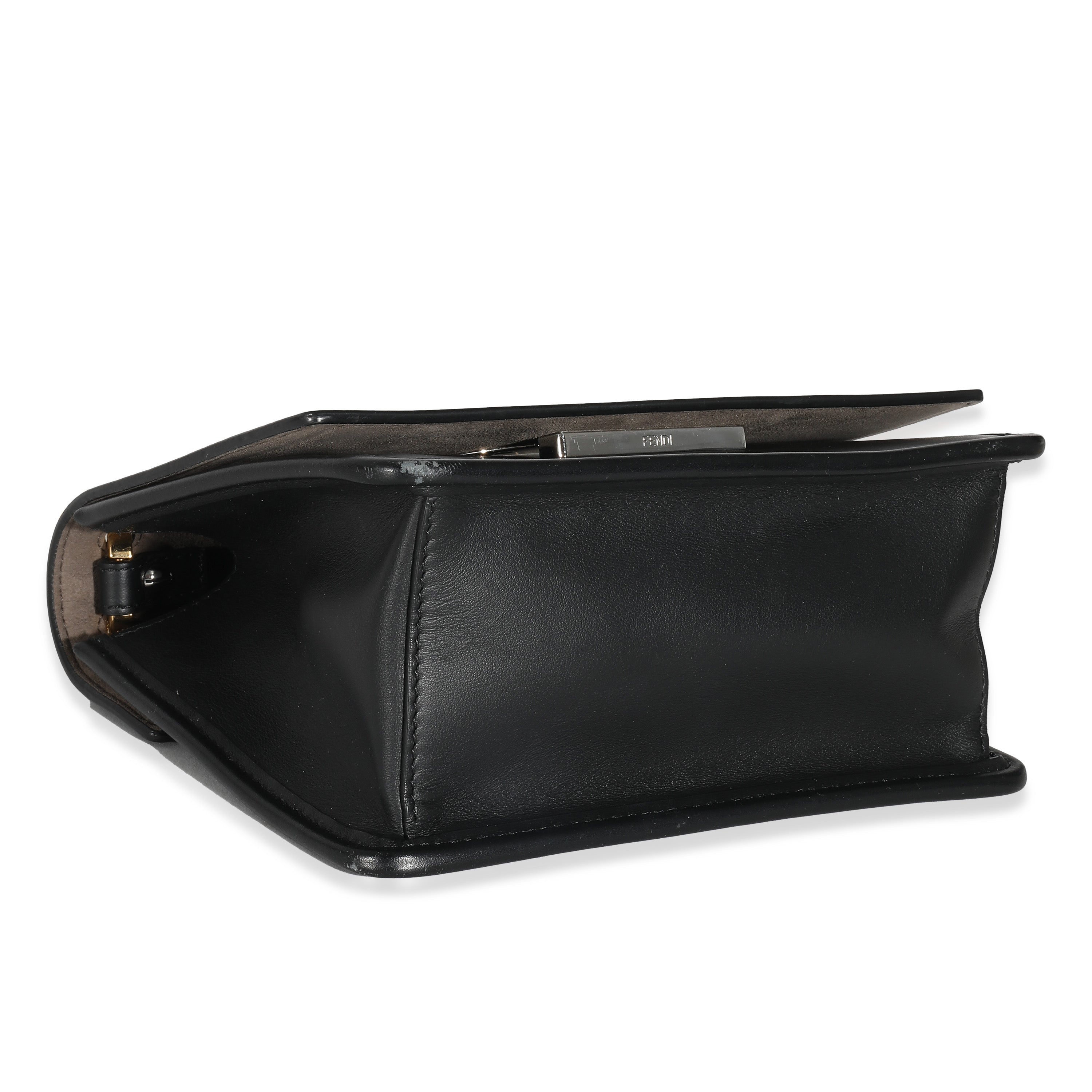 FENDI - Black Vitello Century Opaco F is Fendi Kan I Bag