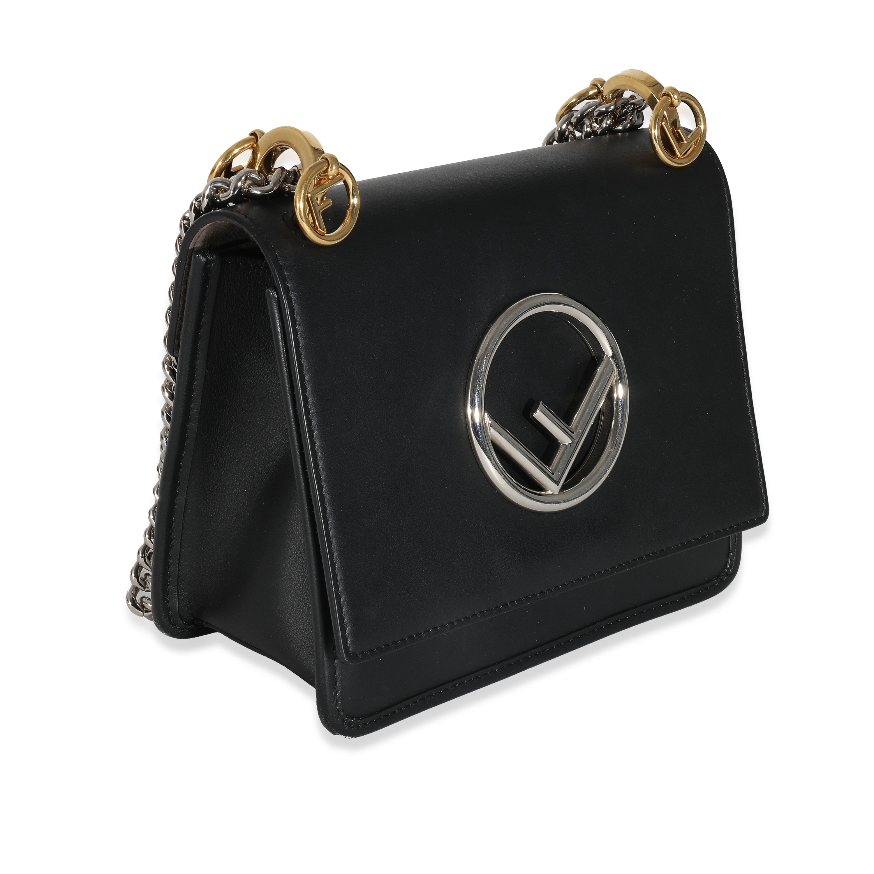 FENDI - Black Vitello Century Opaco F is Fendi Kan I Bag