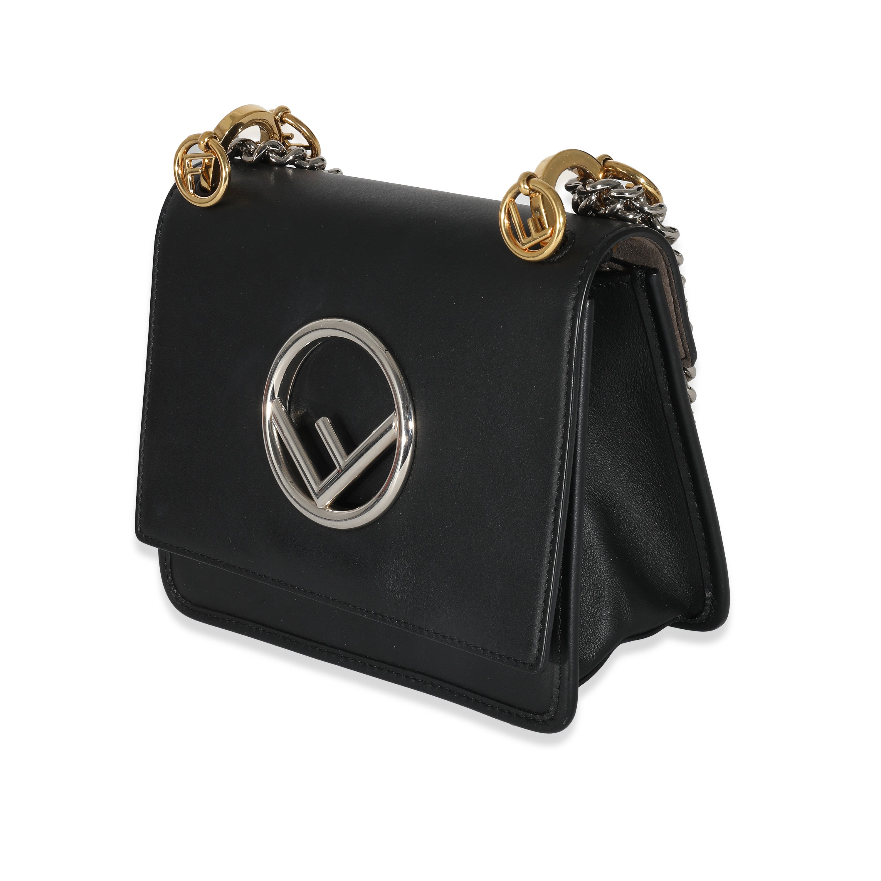 FENDI - Black Vitello Century Opaco F is Fendi Kan I Bag