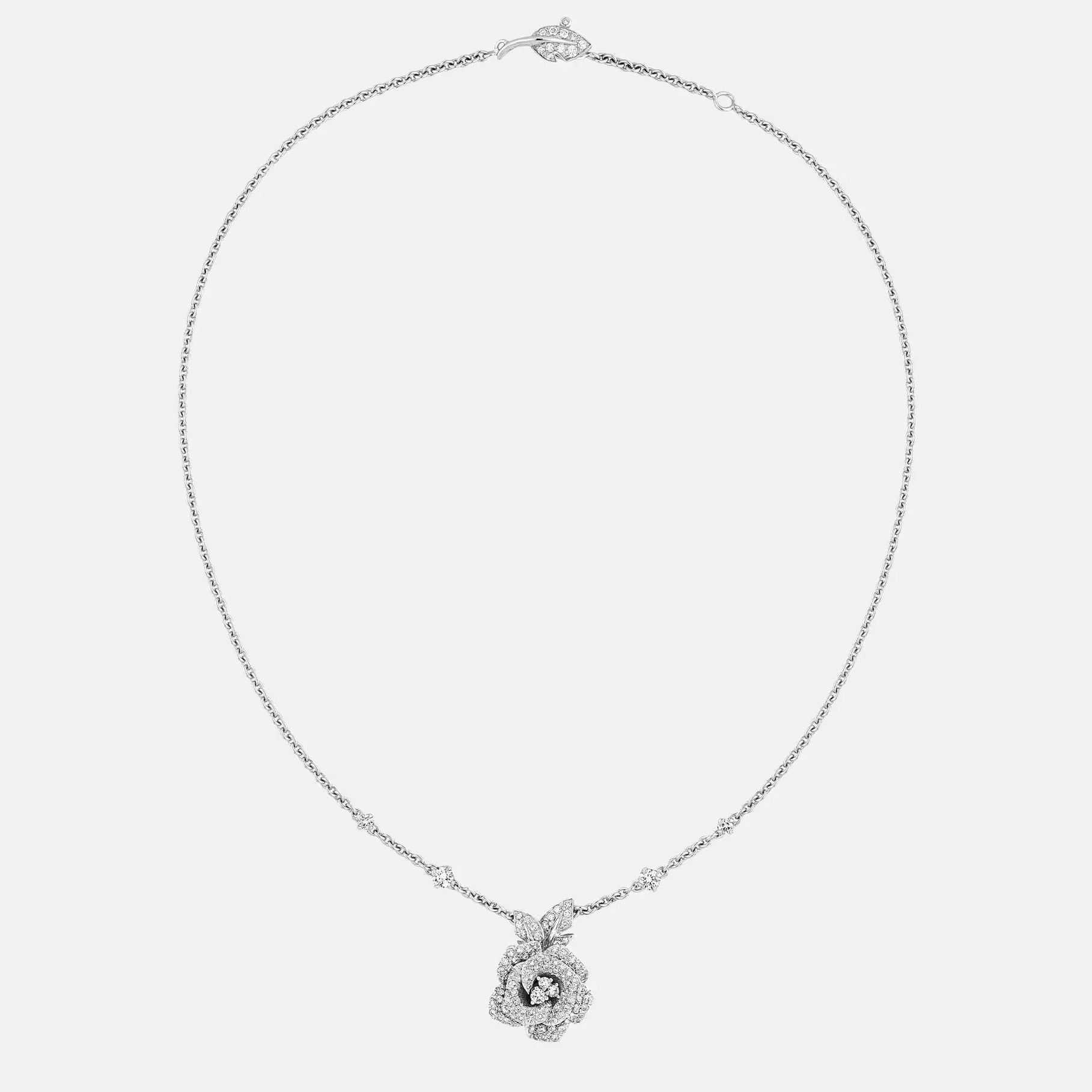 DIOR ROSE BAGATELLE DIAMOND MEDIUM NECKLACE