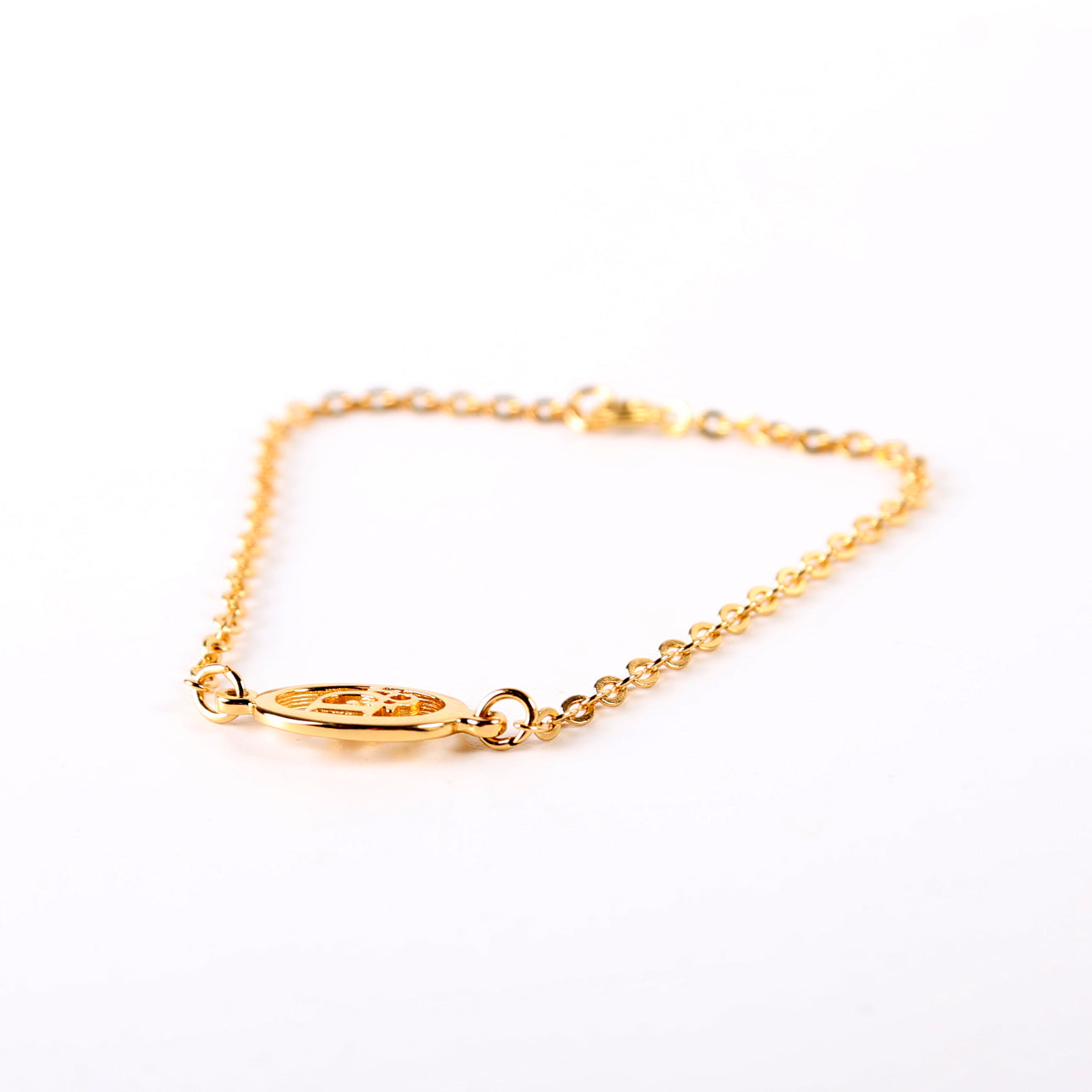Oval Dior Logo Chain Bracelet