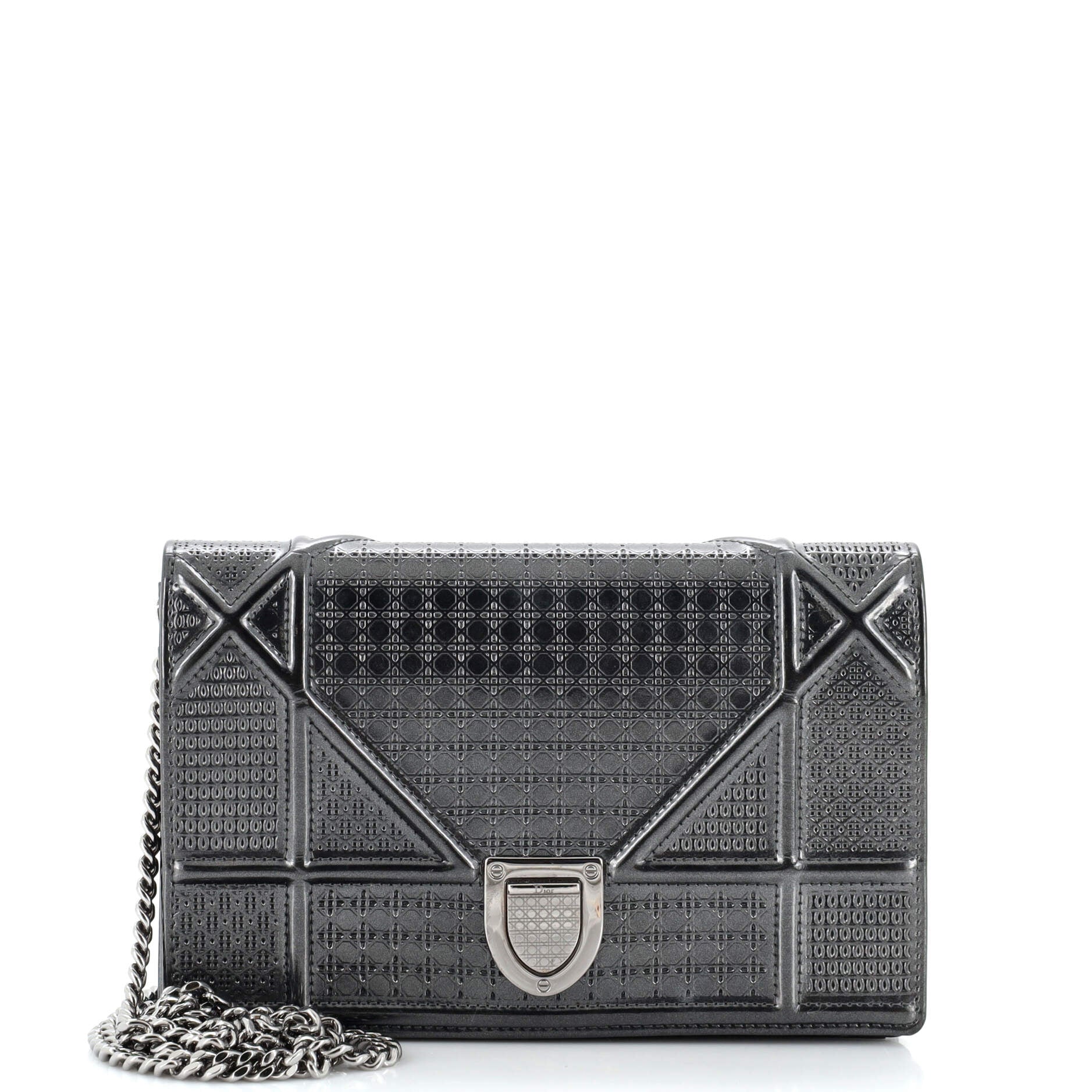 Dior Diorama Wallet on Chain Cannage Embossed Calfskin