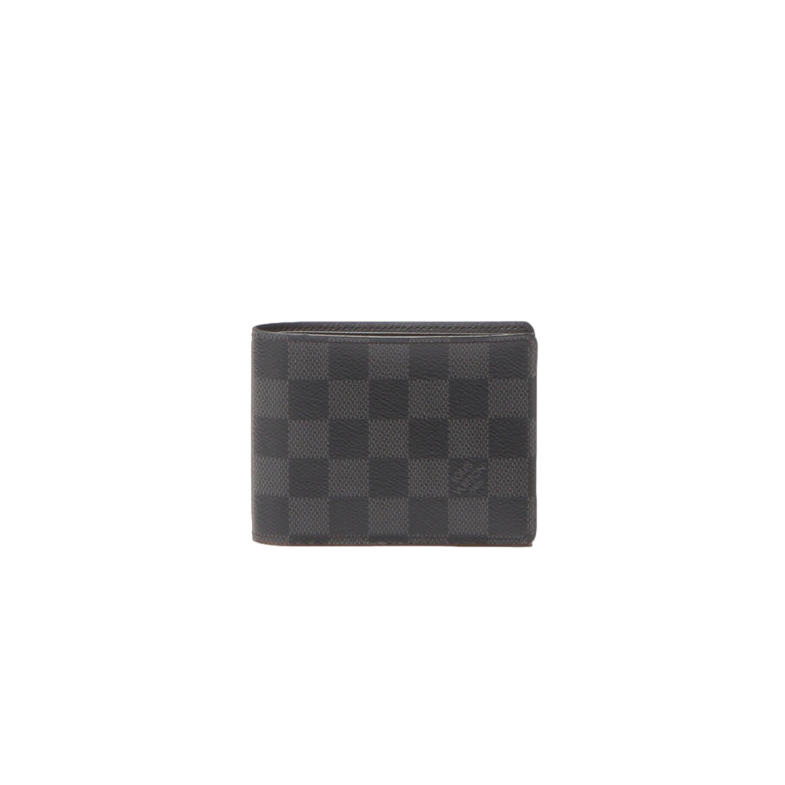 Louis Vuitton Damier Graphite Portefeuille Slender Canvas Short Wallet N63261 in New Condition