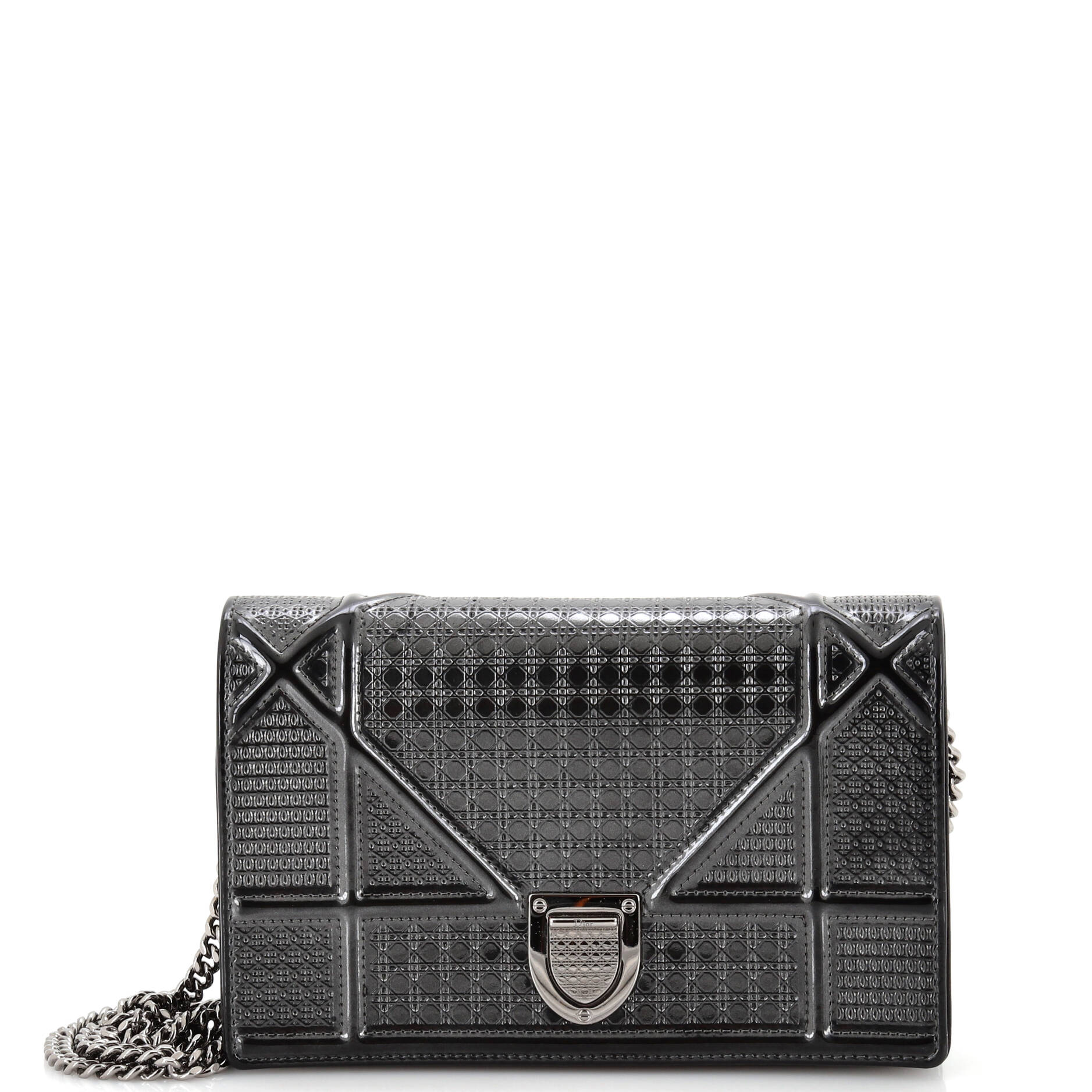 Dior Diorama Wallet on Chain Cannage Embossed Calfskin
