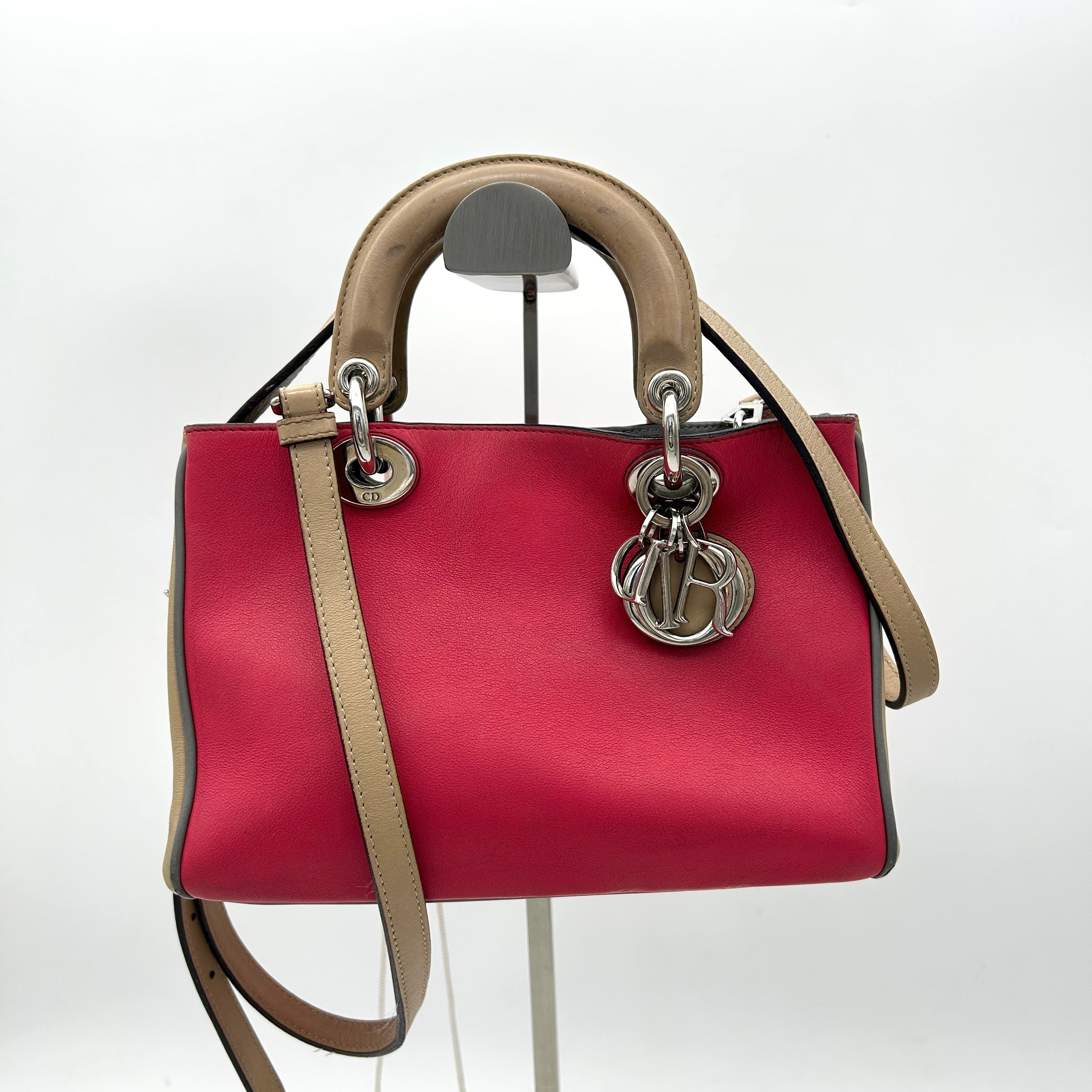 Christian Dior Leather Diorissimo - Pink Handle Bags, Handbags LA5539