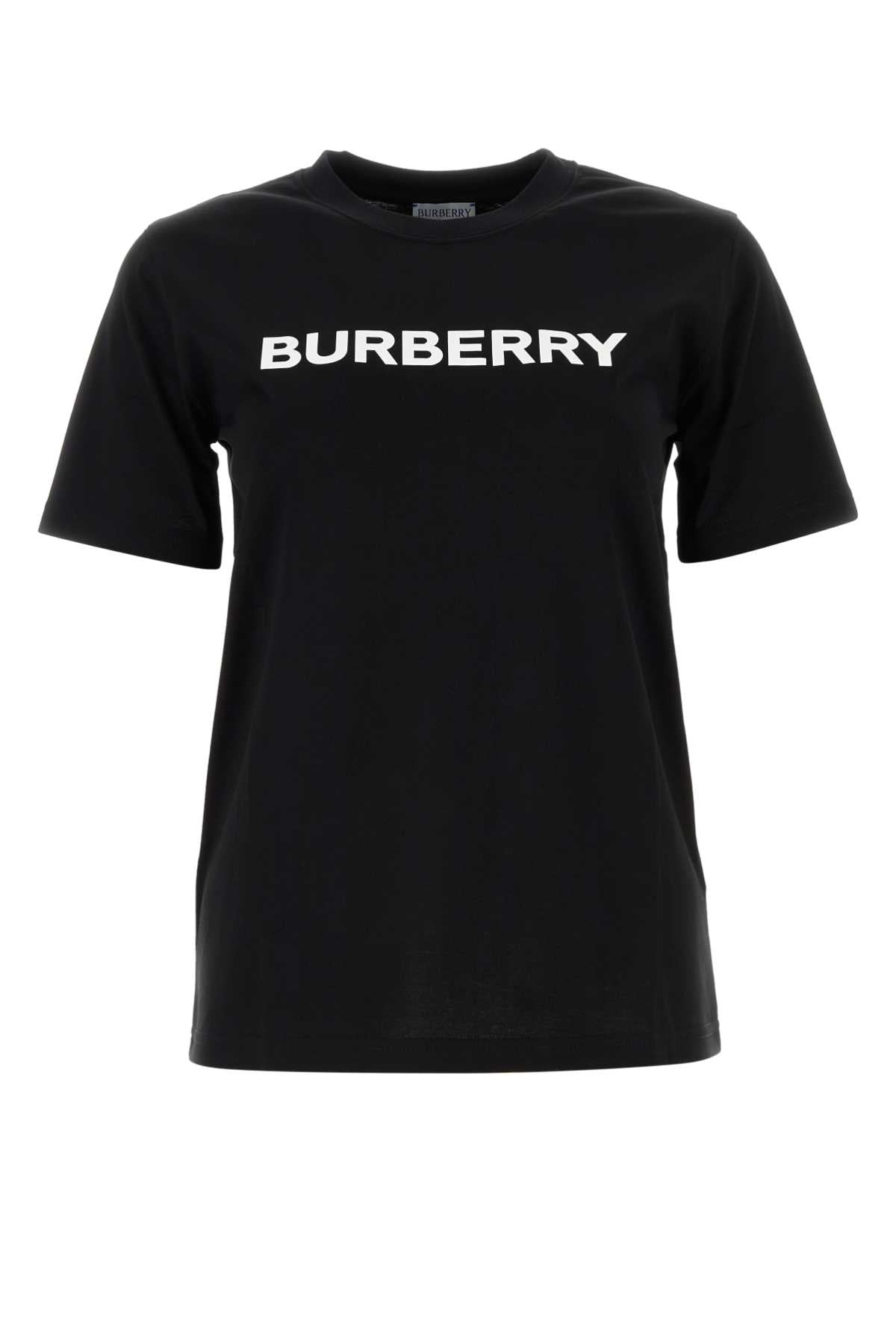 Burberry Women Black Cotton T-Shirt