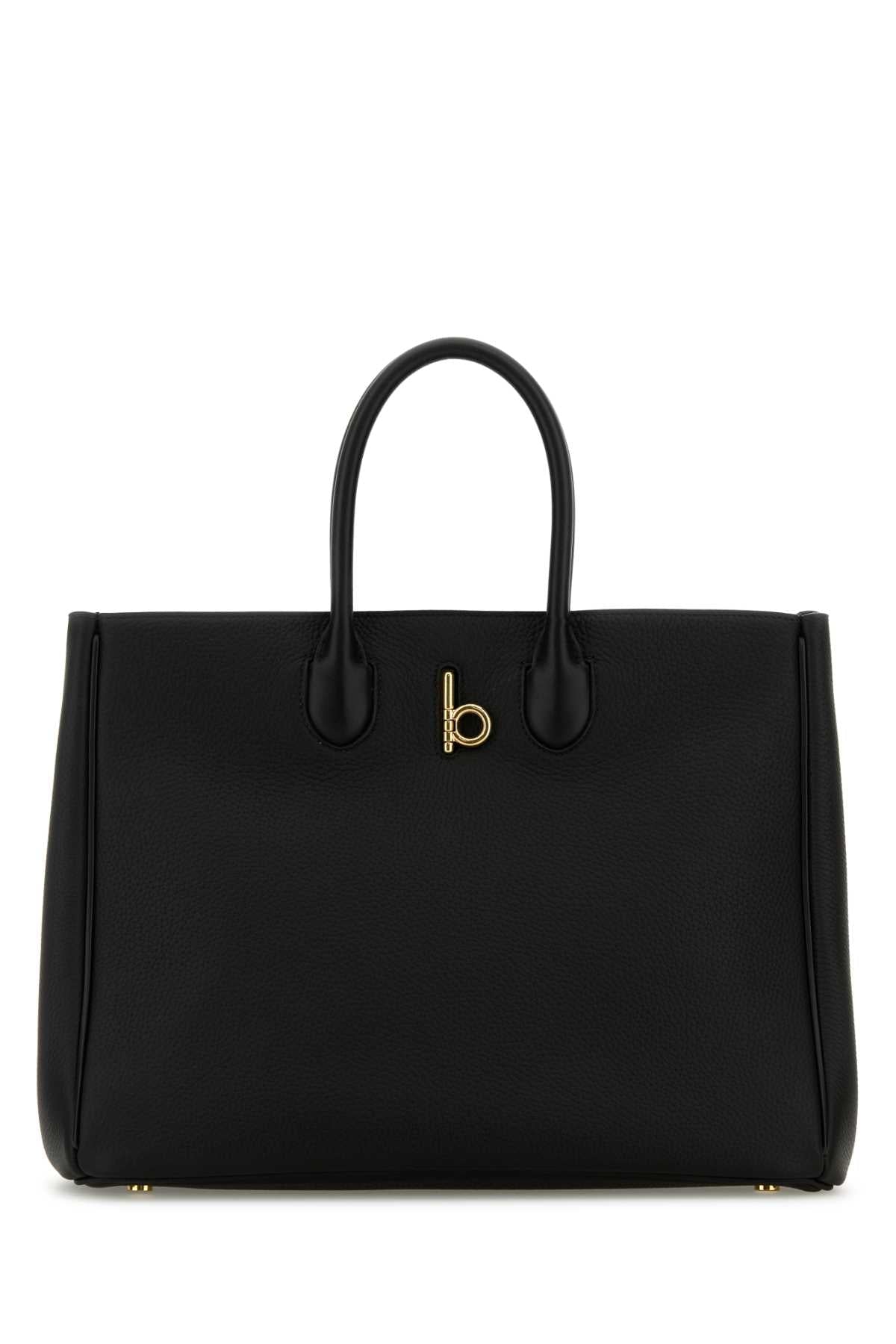 Burberry Women Black Leather Medium Rocking Horse Handbag