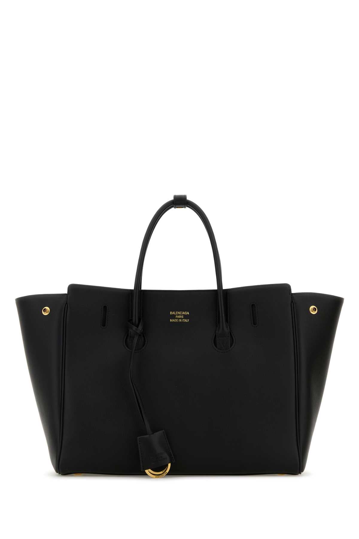 Balenciaga Women Black Leather Small Carry All Hempton Handbag