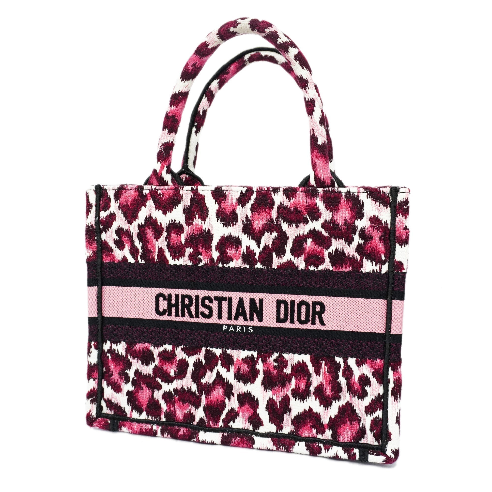 CHRISTIAN DIOR Book Tote Women's Canvas Tote Bag Pink