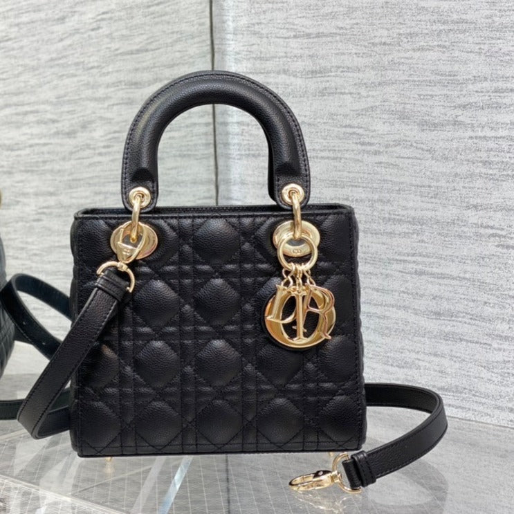 DIOR small lady 20 black calfskin ghw