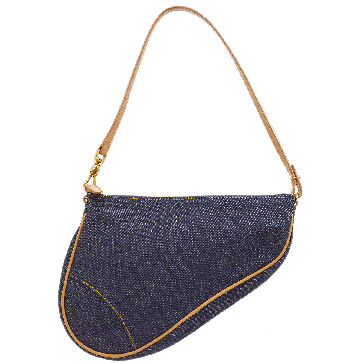 CHRISTIAN DIOR 2001 Saddle Bag Mini Denim 15811