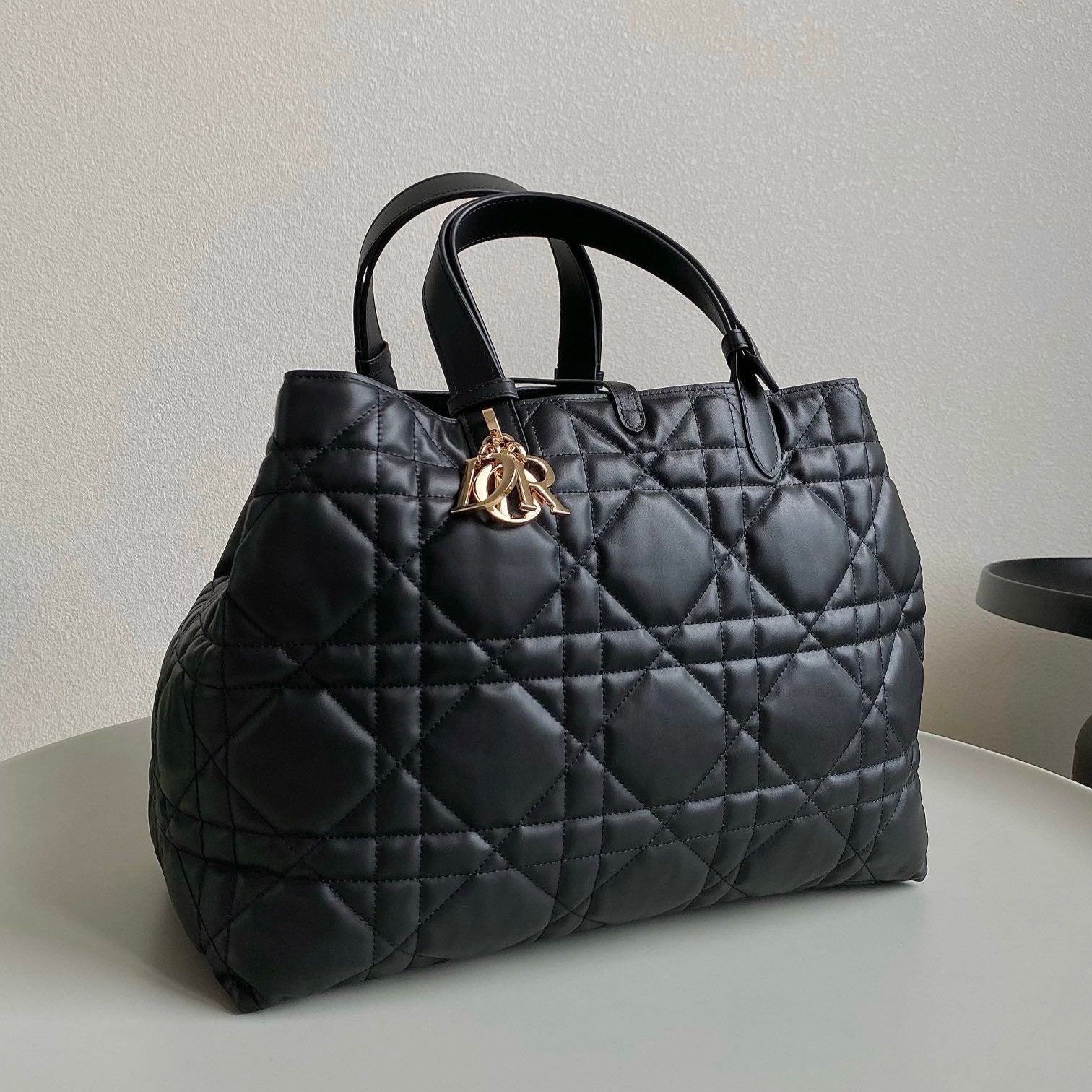 DIOR large toujours 37 black calfskin