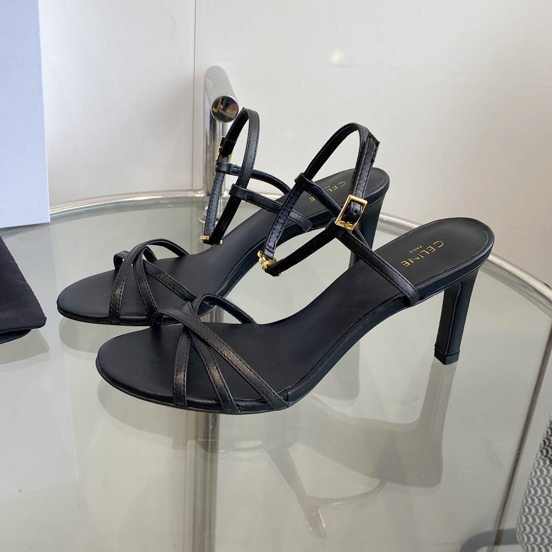 Celine HIGH HEEL 65MM IN BLACK CALFSKIN