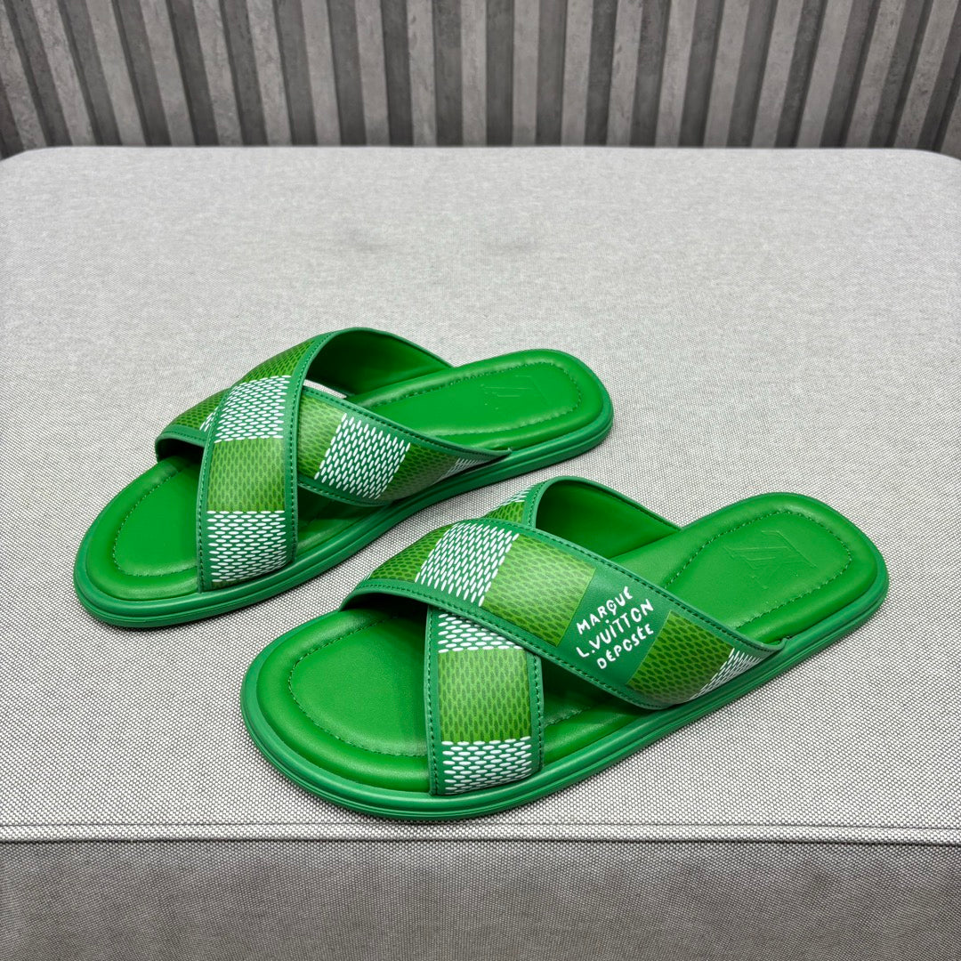 Louis Vuitton VENICE MULE SANDALS KELLY GREEN