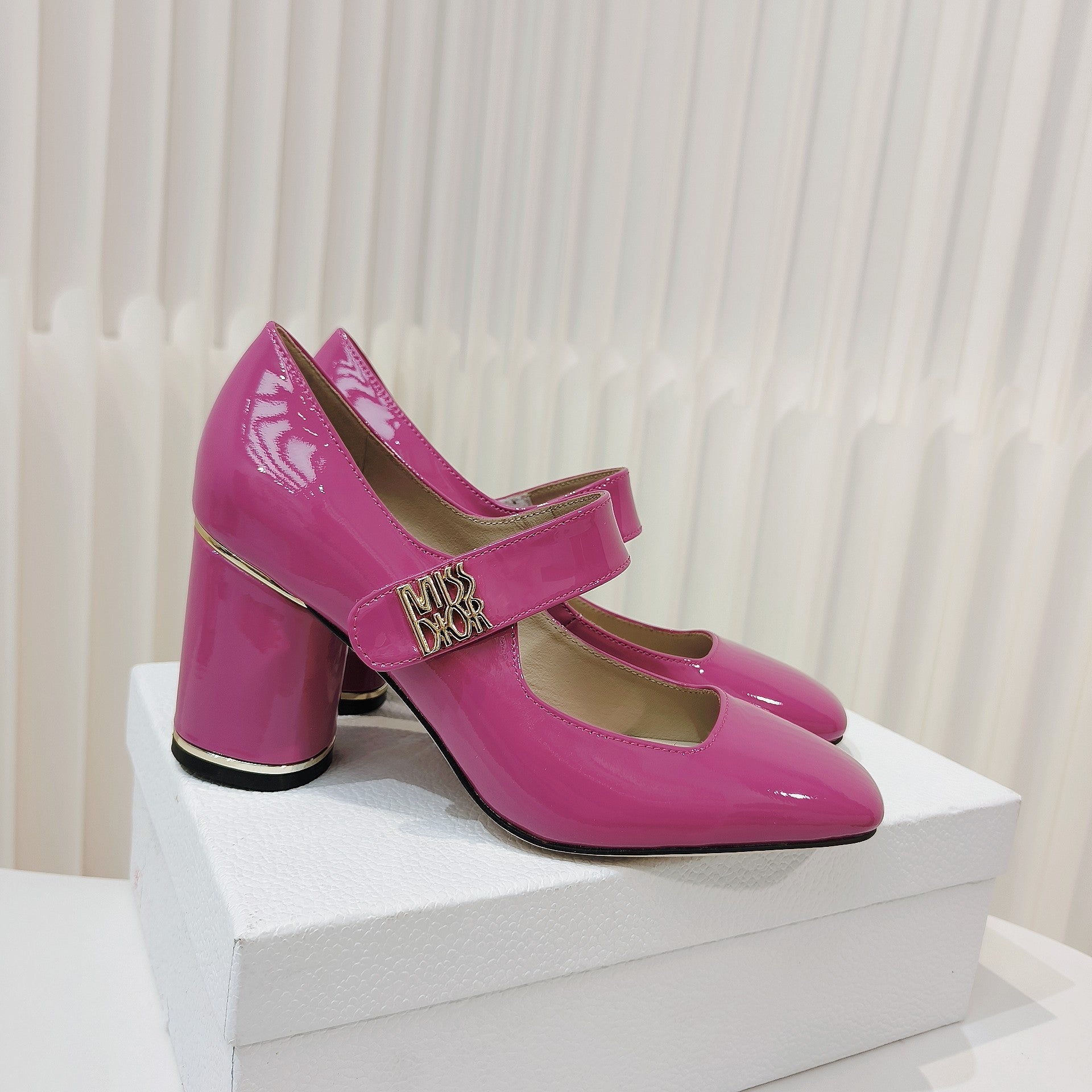 DIOR Miss DIOR Pump 85mm In Deep Pink Cowhide 111357